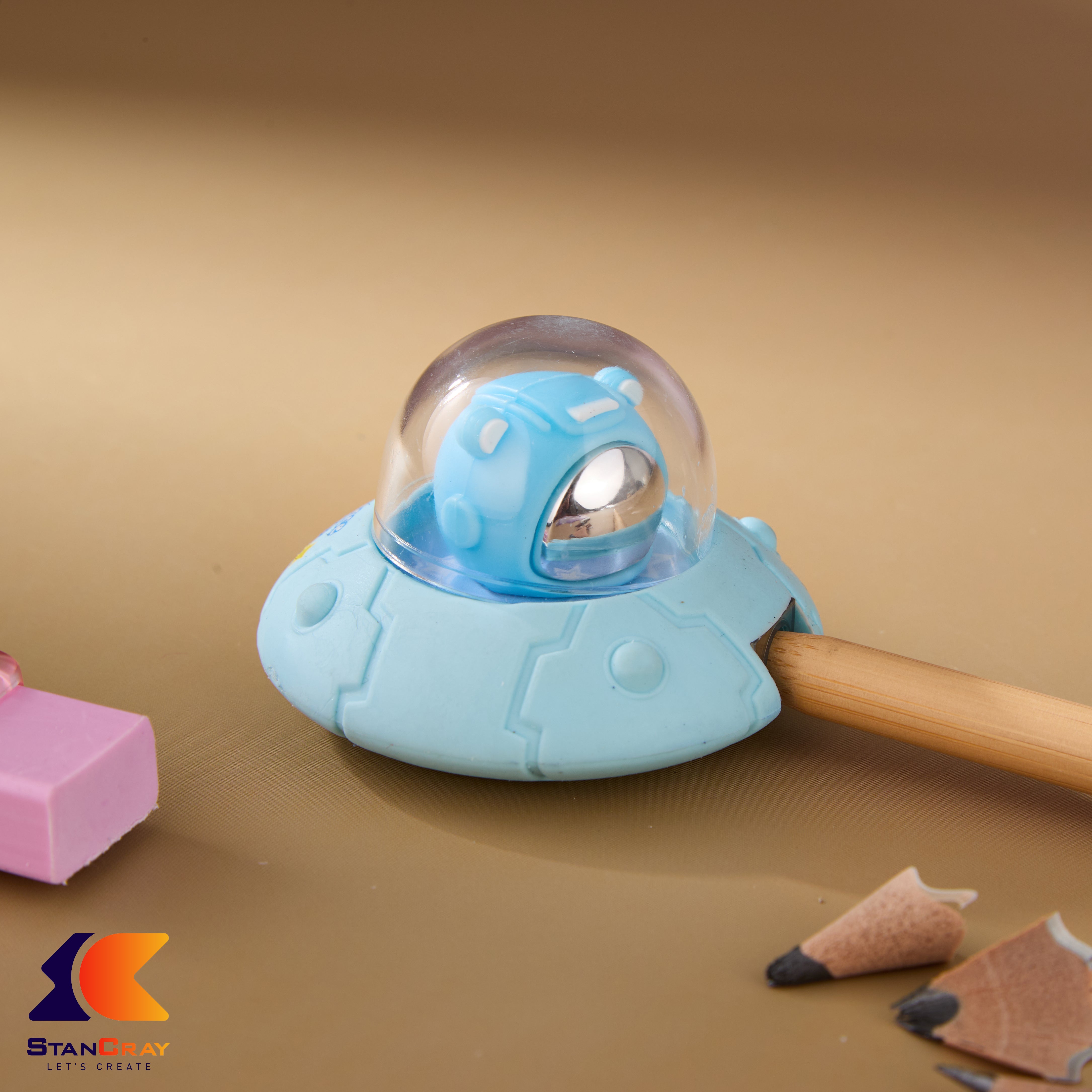 Spaceship Shaped Sharpener and Eraser