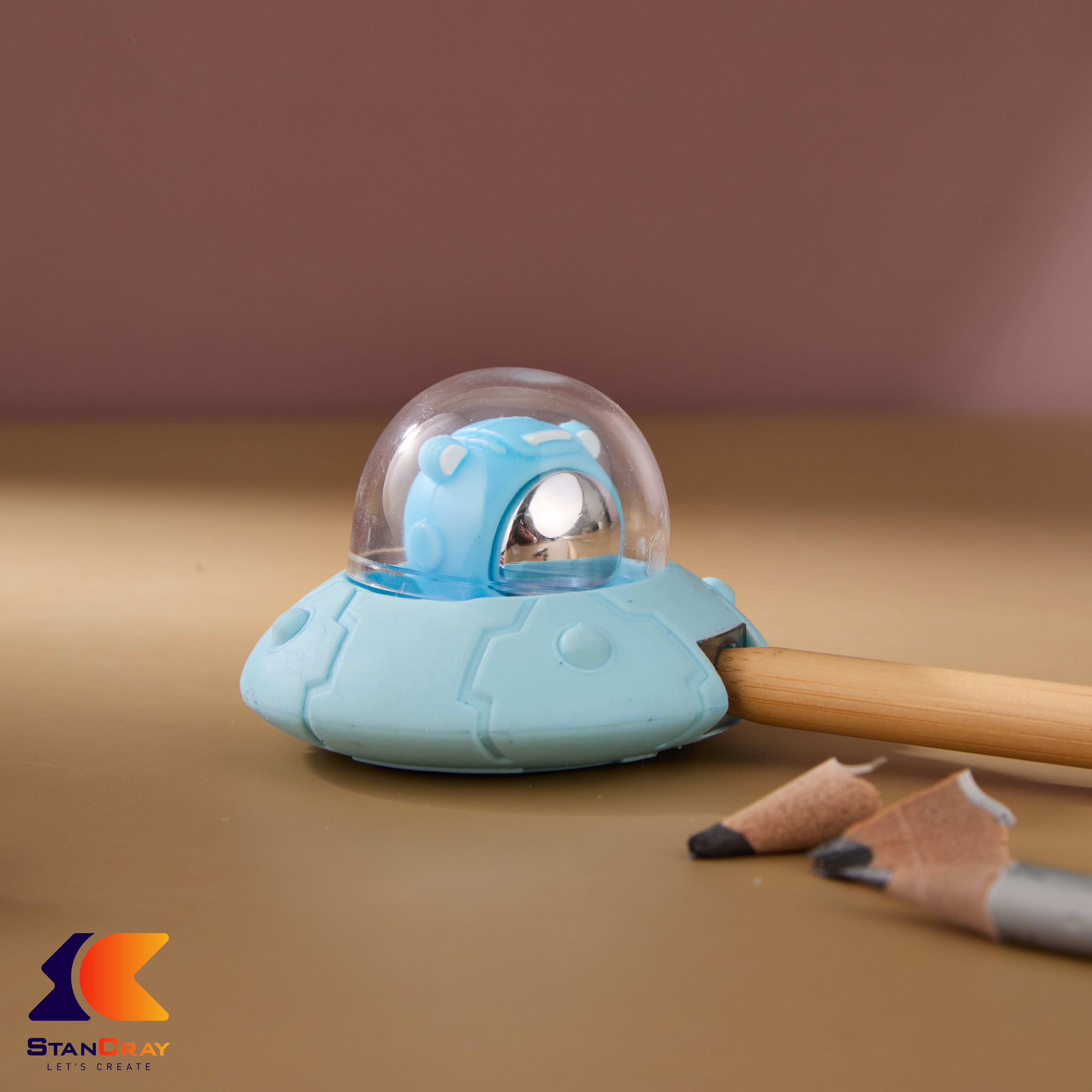 Spaceship Shaped Sharpener and Eraser