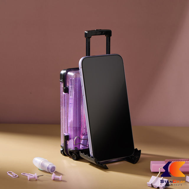 Suitcase Shaped Mobile Stand & Storage Box.