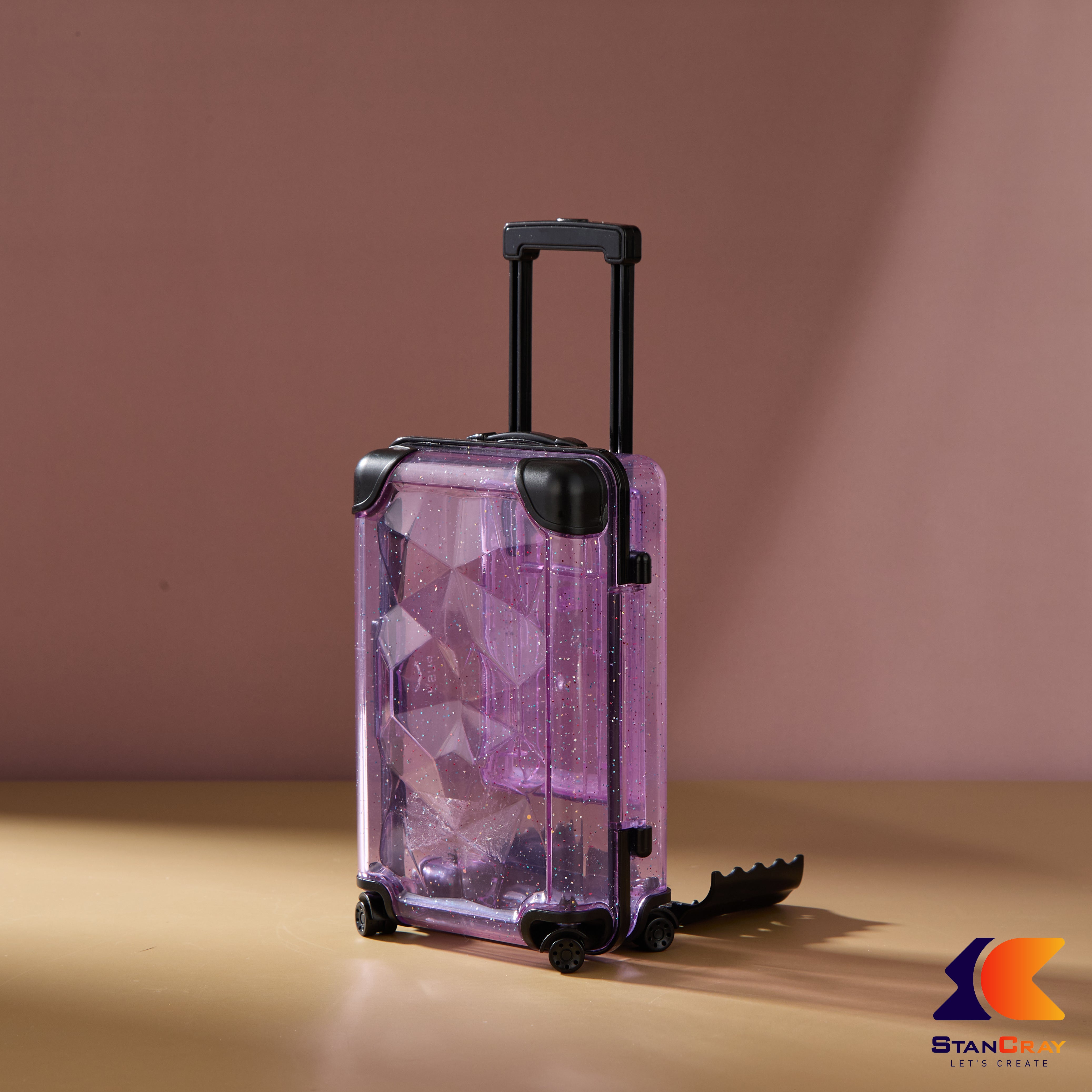 Suitcase Shaped Mobile Stand & Storage Box