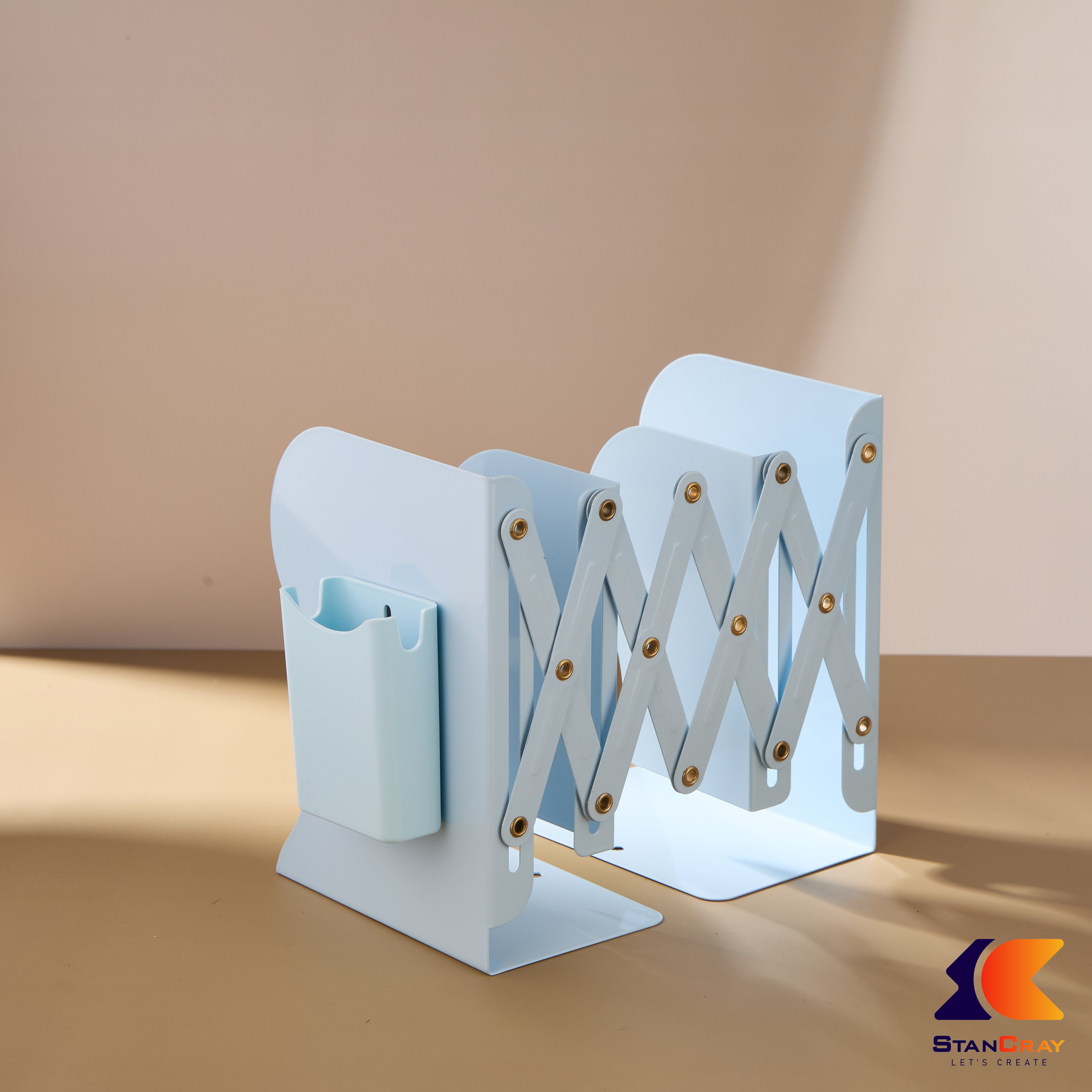 Metal Expandable File/Book/Pen Stand