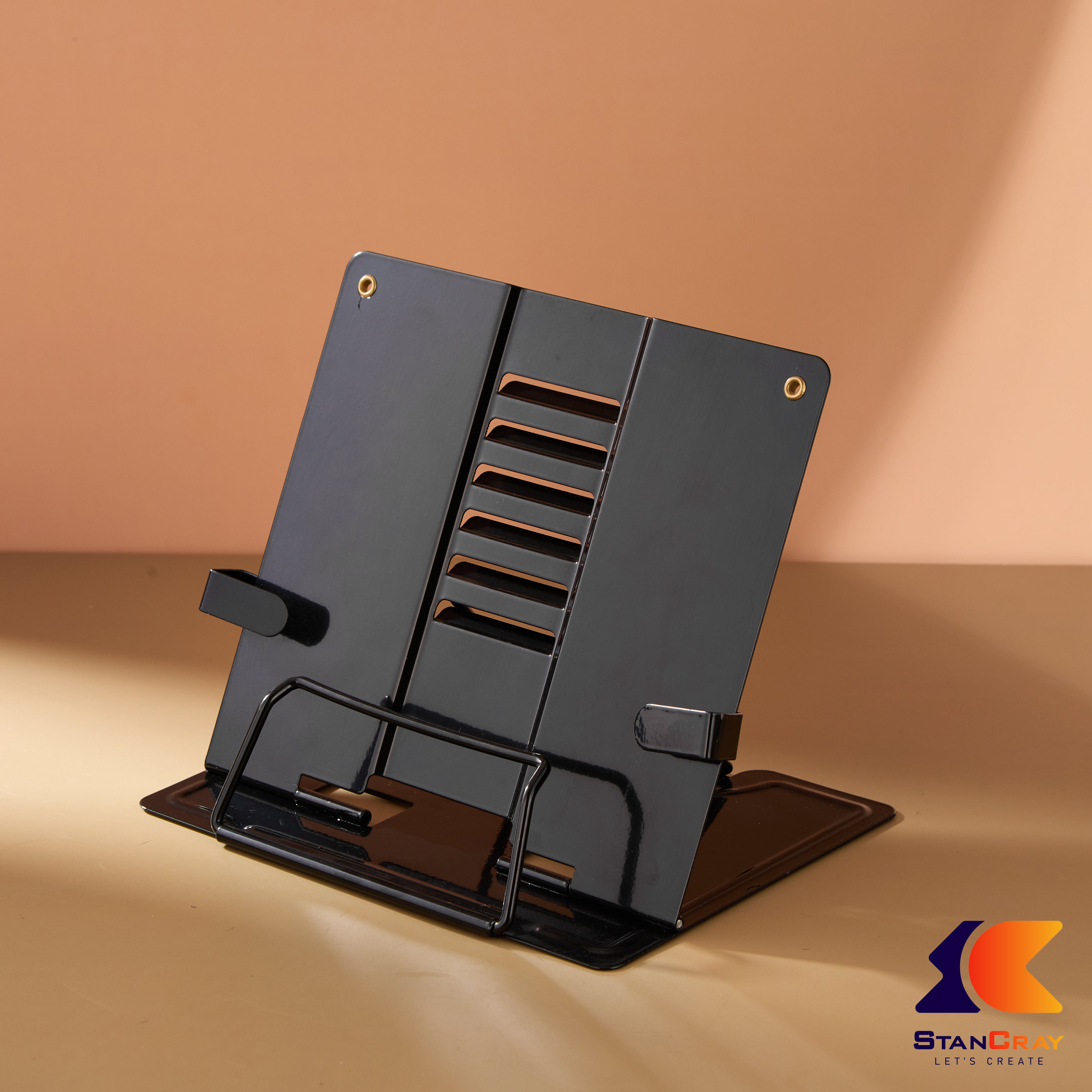 Metal iPad Book Holder - Black