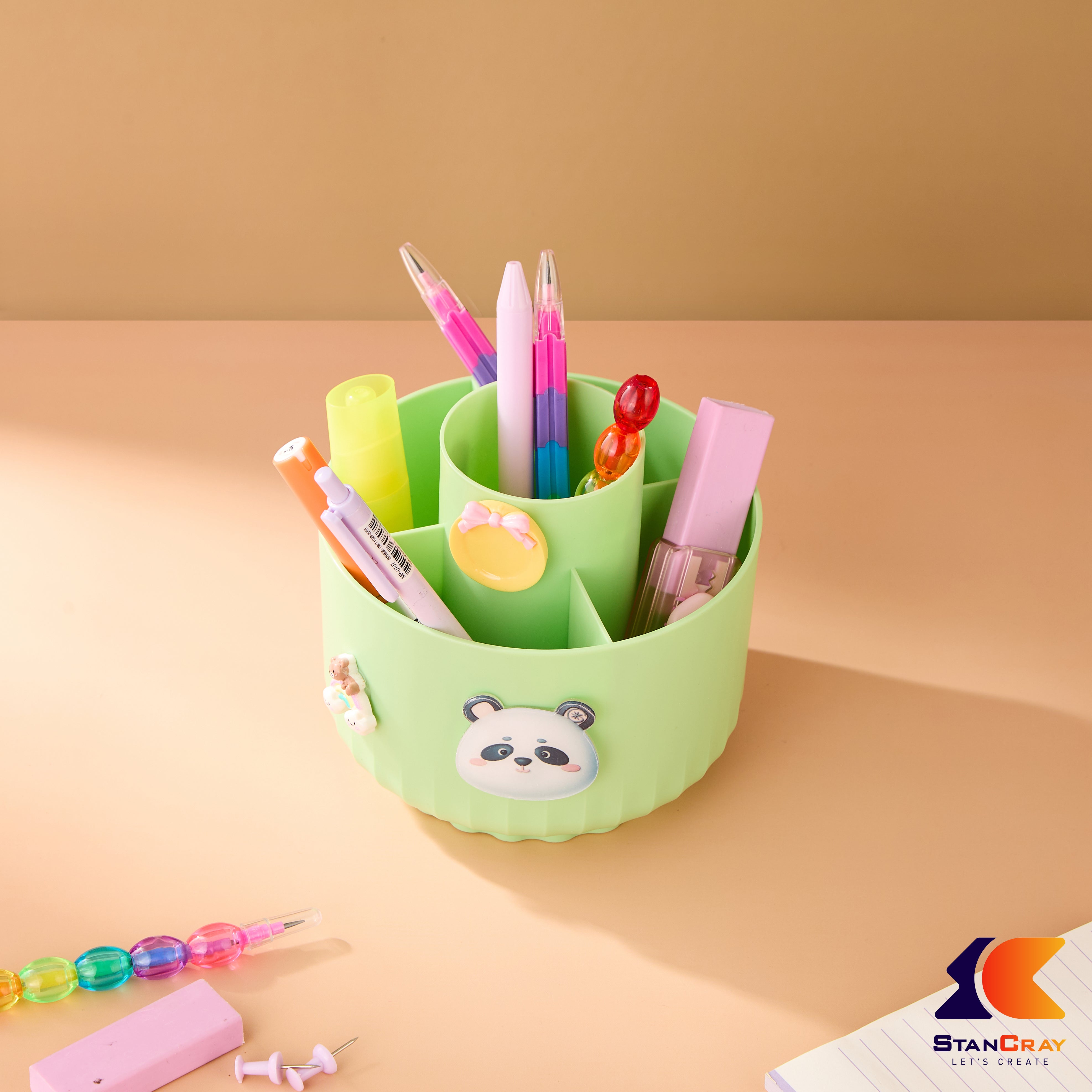 Rotating Pen & Make Up Kit Holder