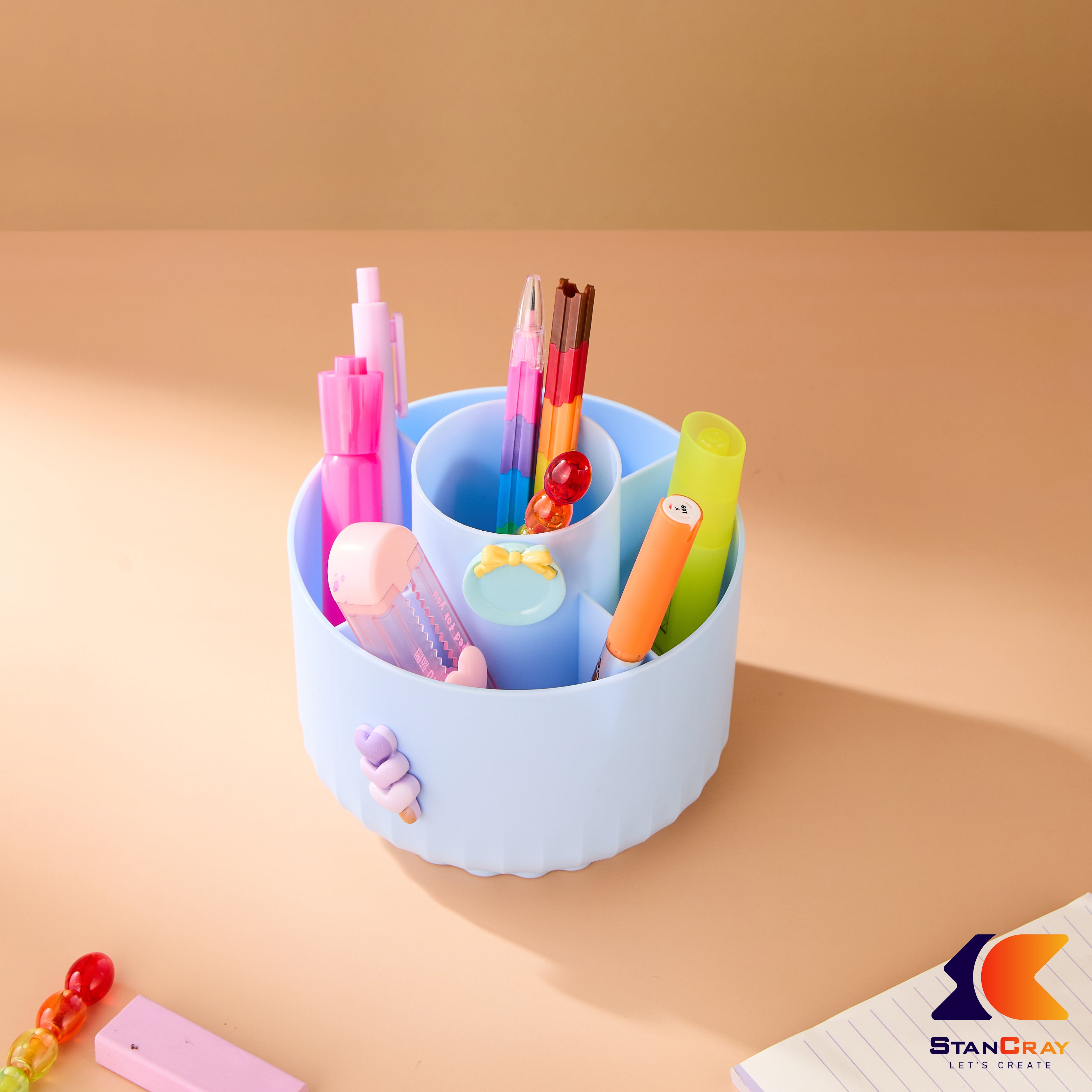 Rotating Pen & Make Up Kit Holder