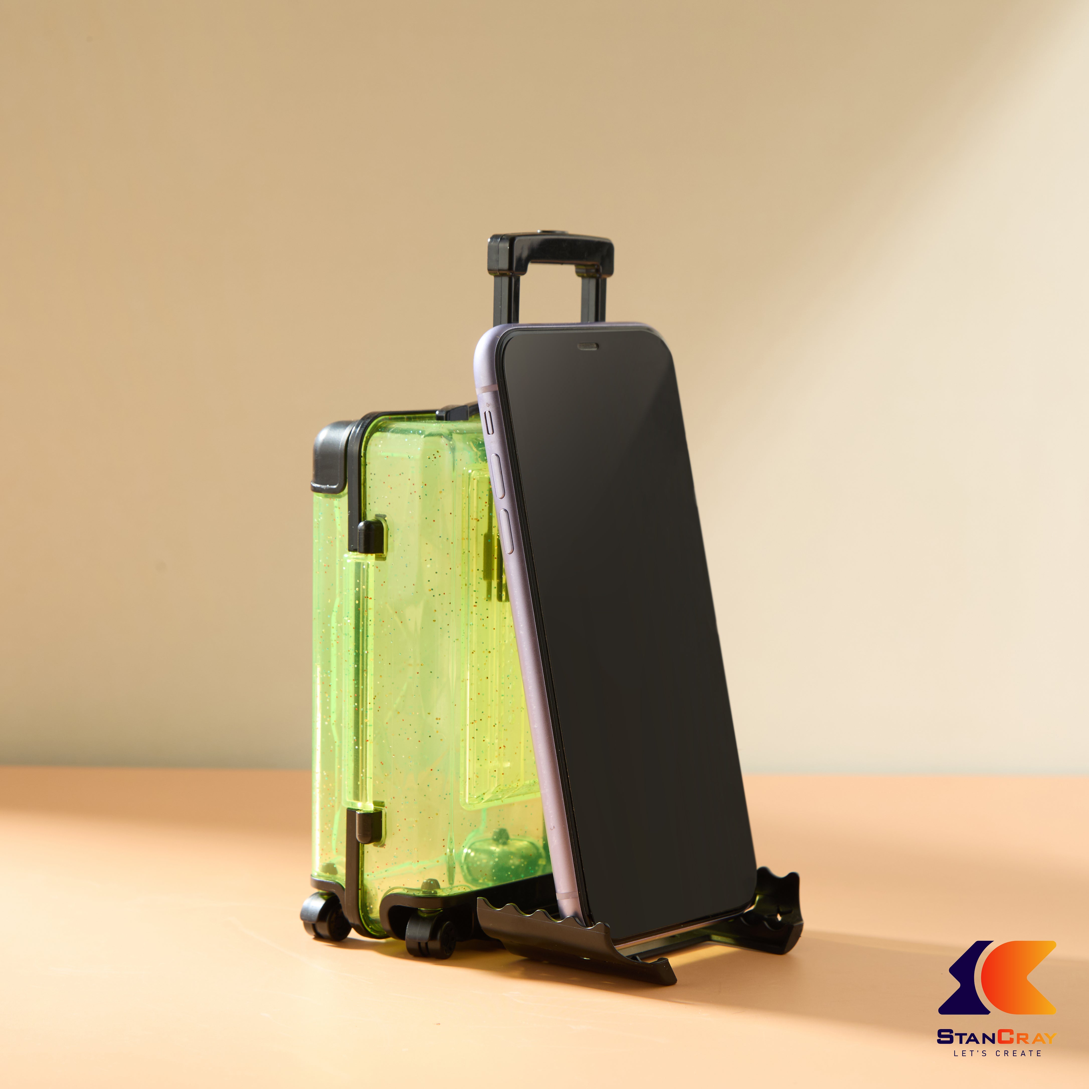 Suitcase Shaped Mobile Stand & Storage Box