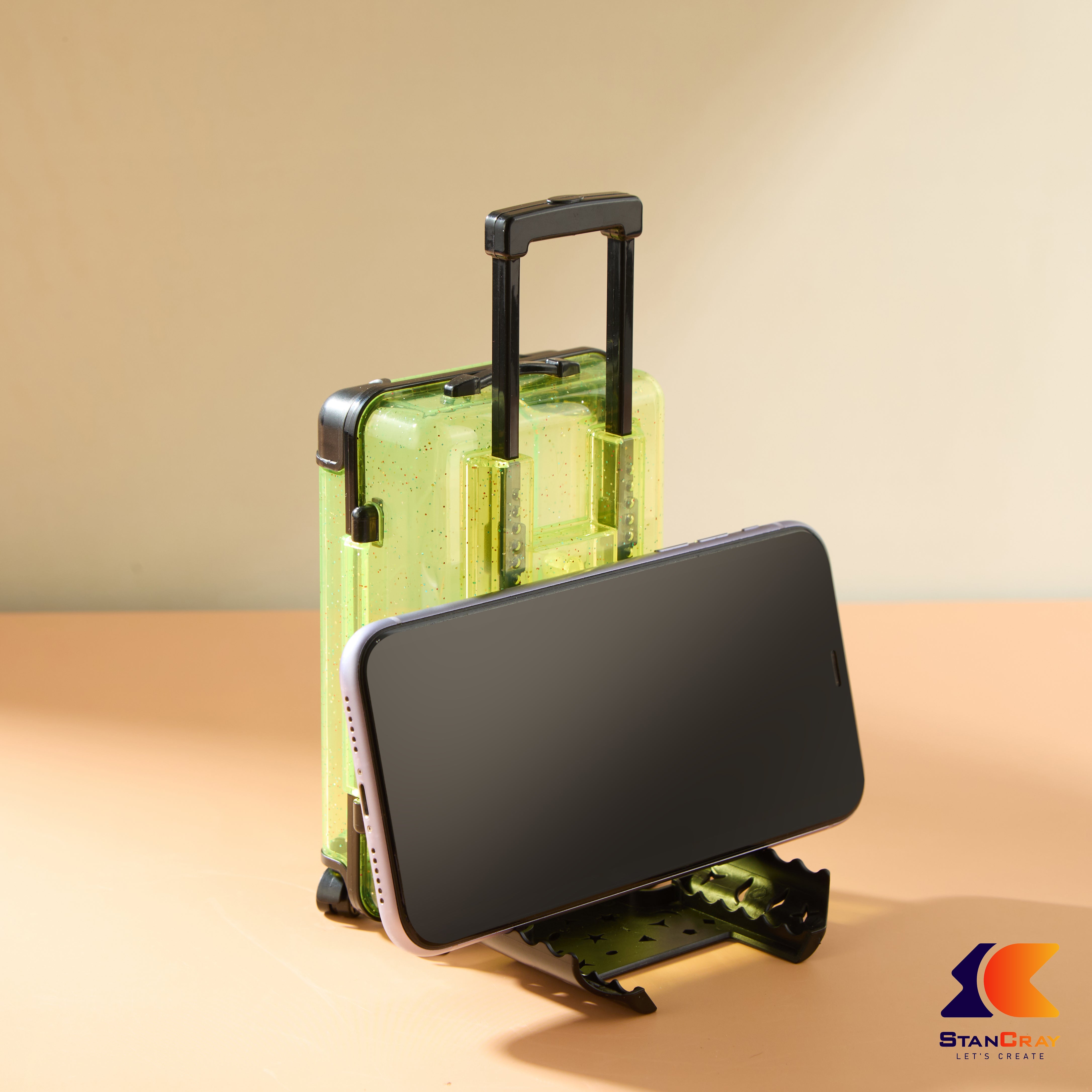 Suitcase Shaped Mobile Stand & Storage Box