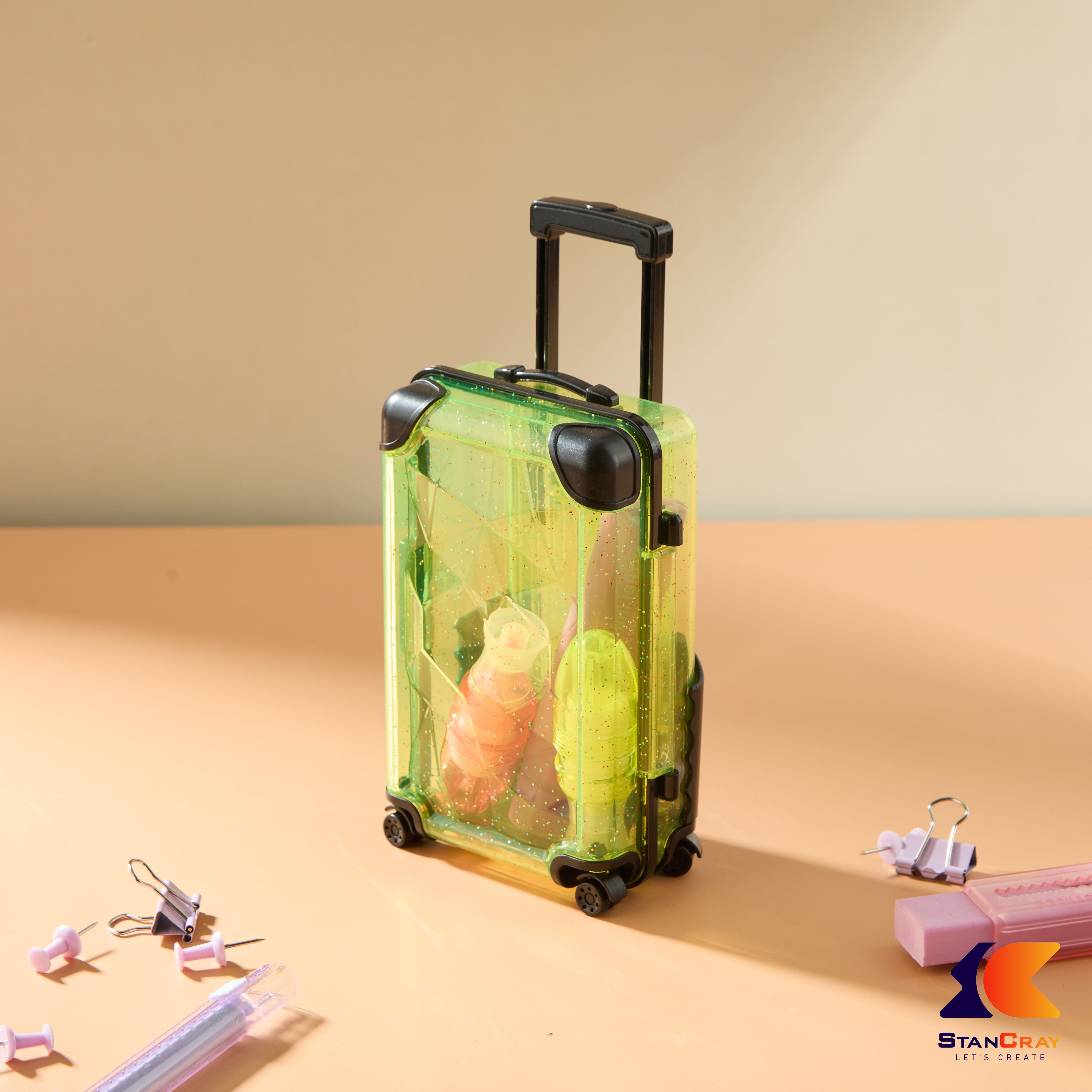 Suitcase Shaped Mobile Stand & Storage Box