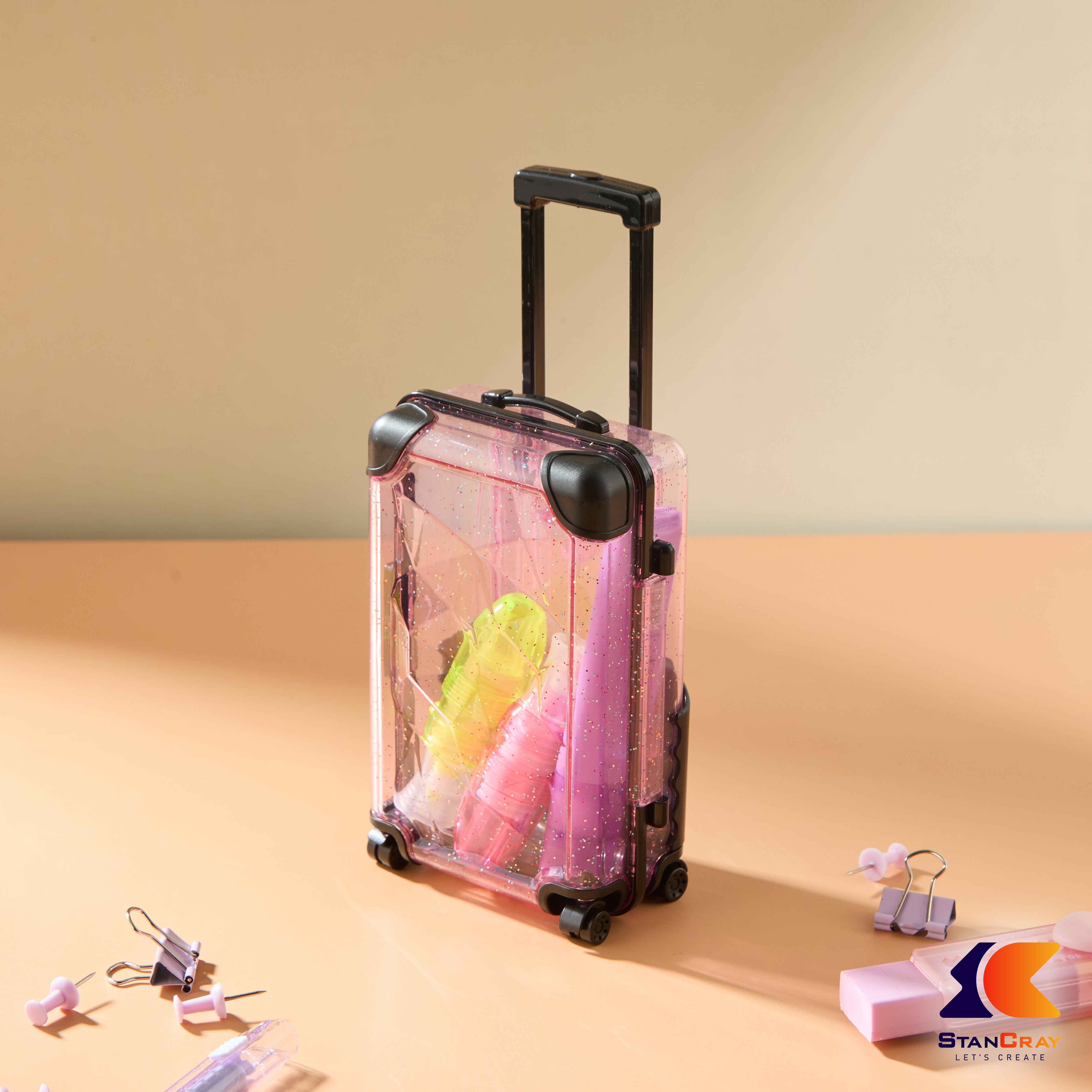 Suitcase Shaped Mobile Stand & Storage Box