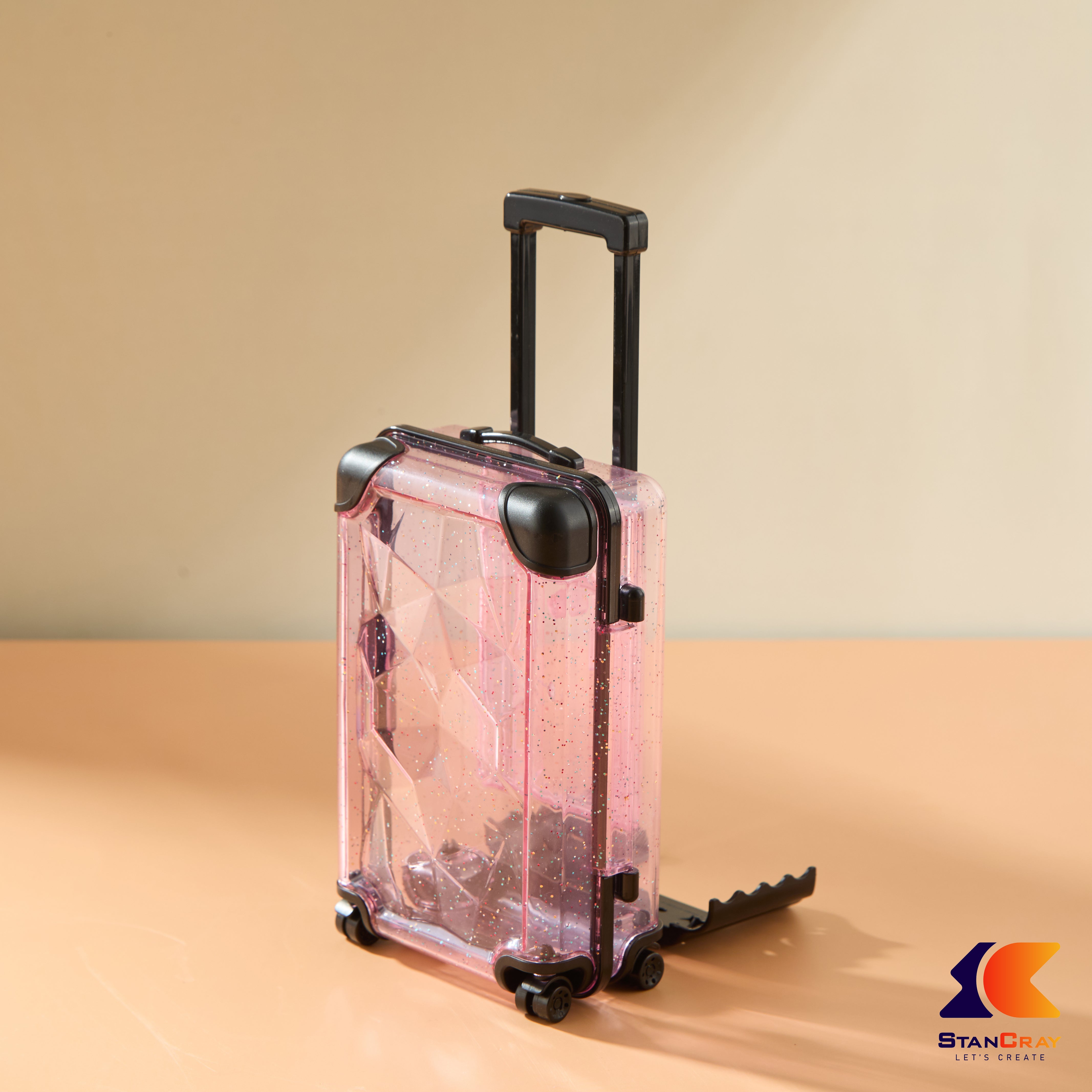 Suitcase Shaped Mobile Stand & Storage Box