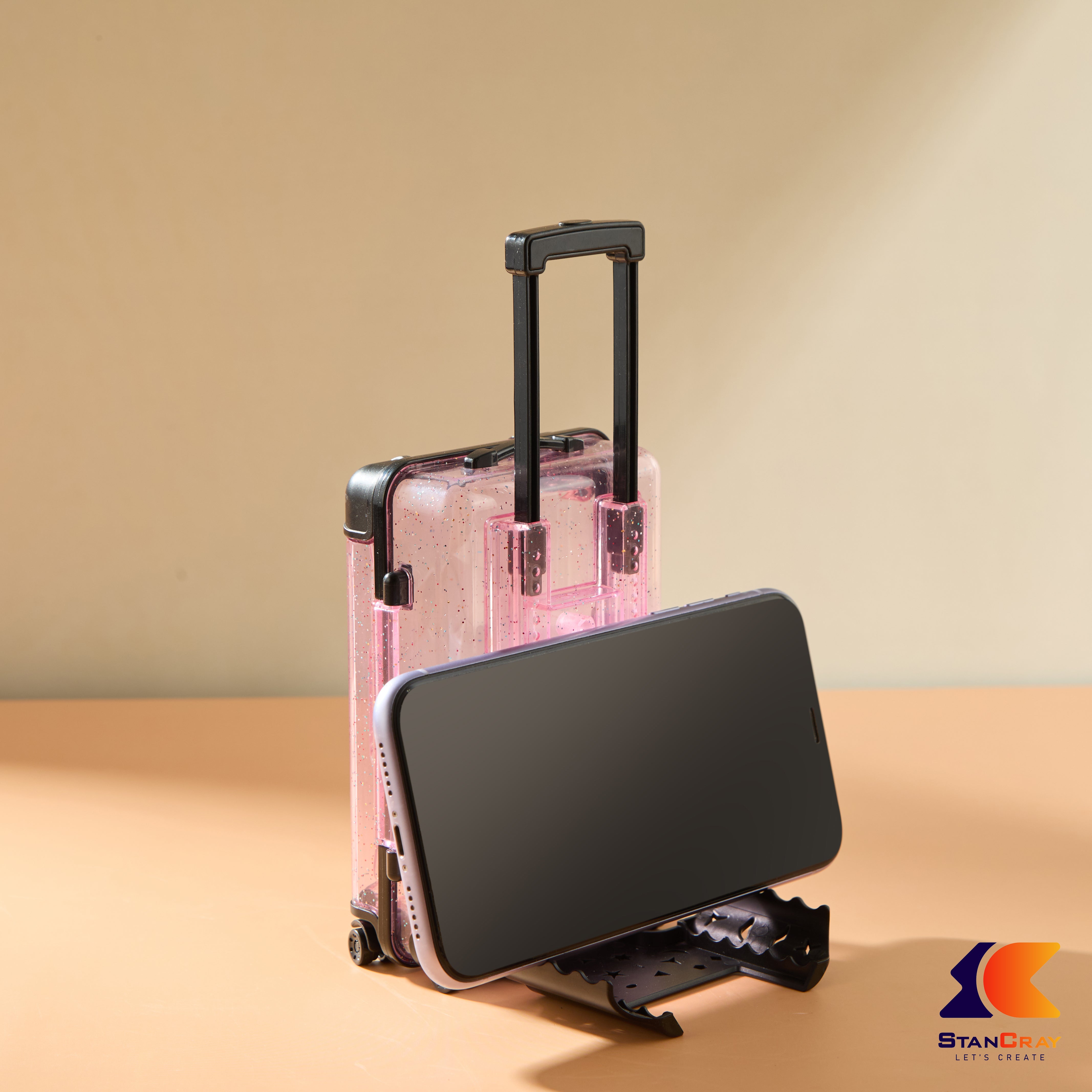 Suitcase Shaped Mobile Stand & Storage Box