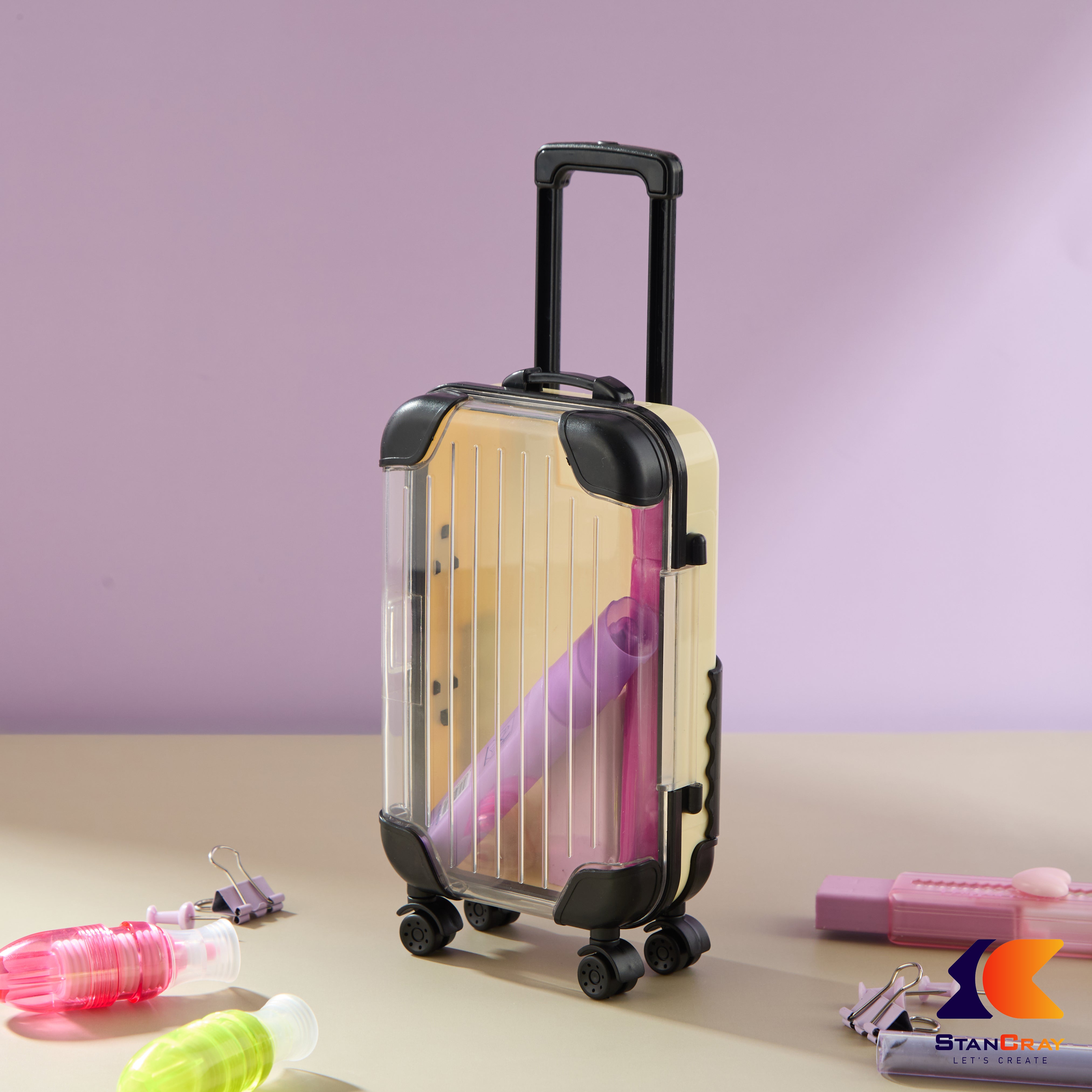 Suitcase Shaped Mobile Stand & Storage Box