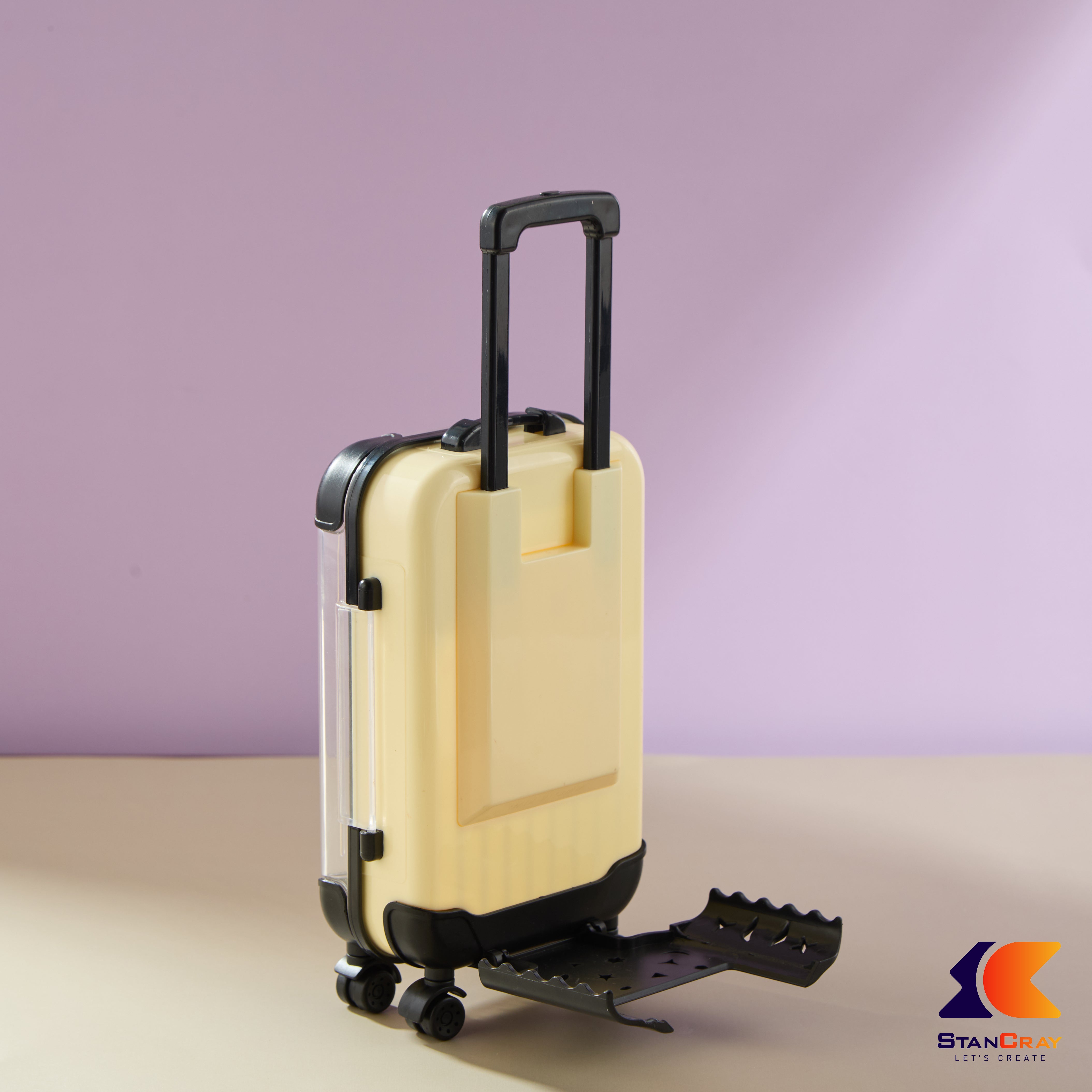 Suitcase Shaped Mobile Stand & Storage Box