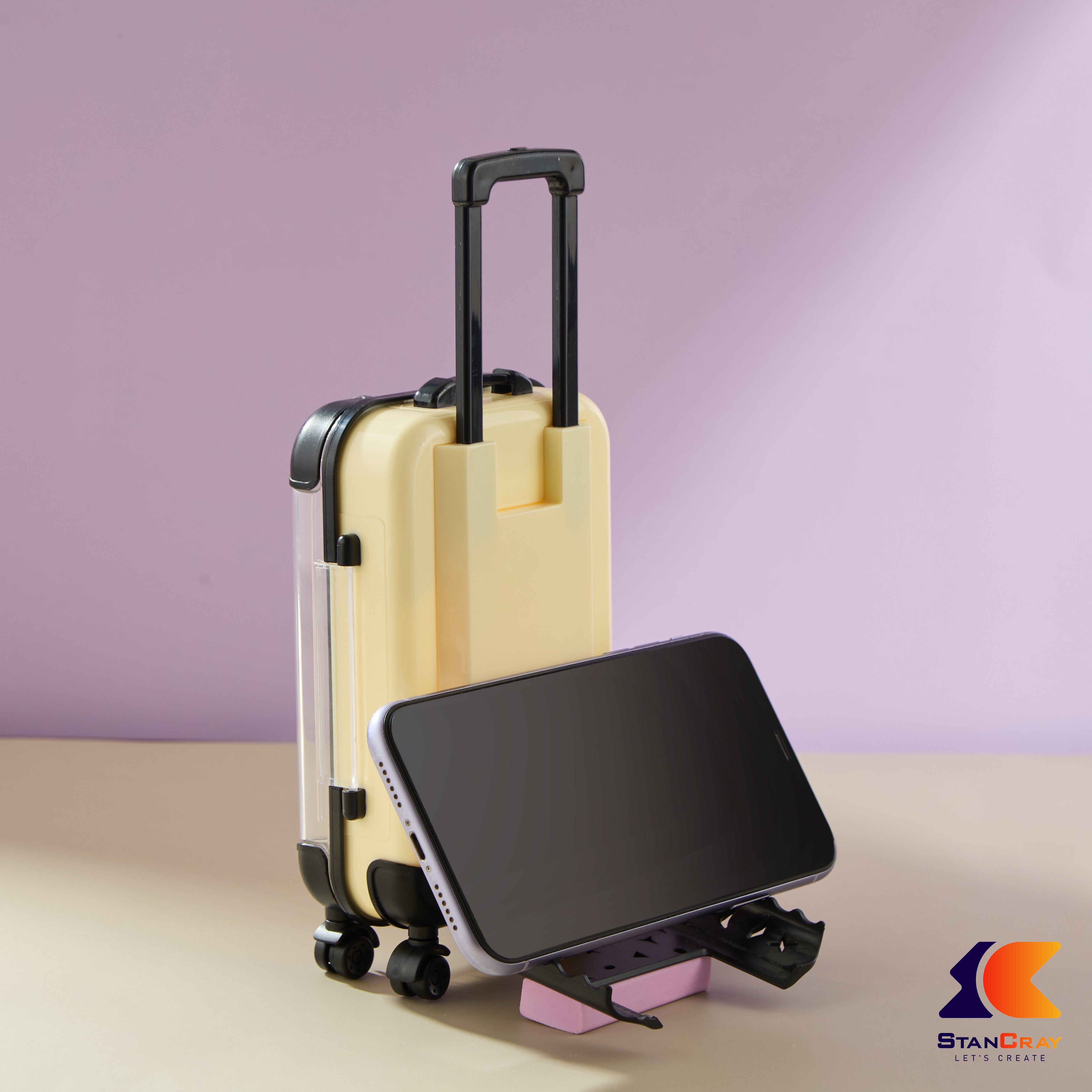 Suitcase Shaped Mobile Stand & Storage Box