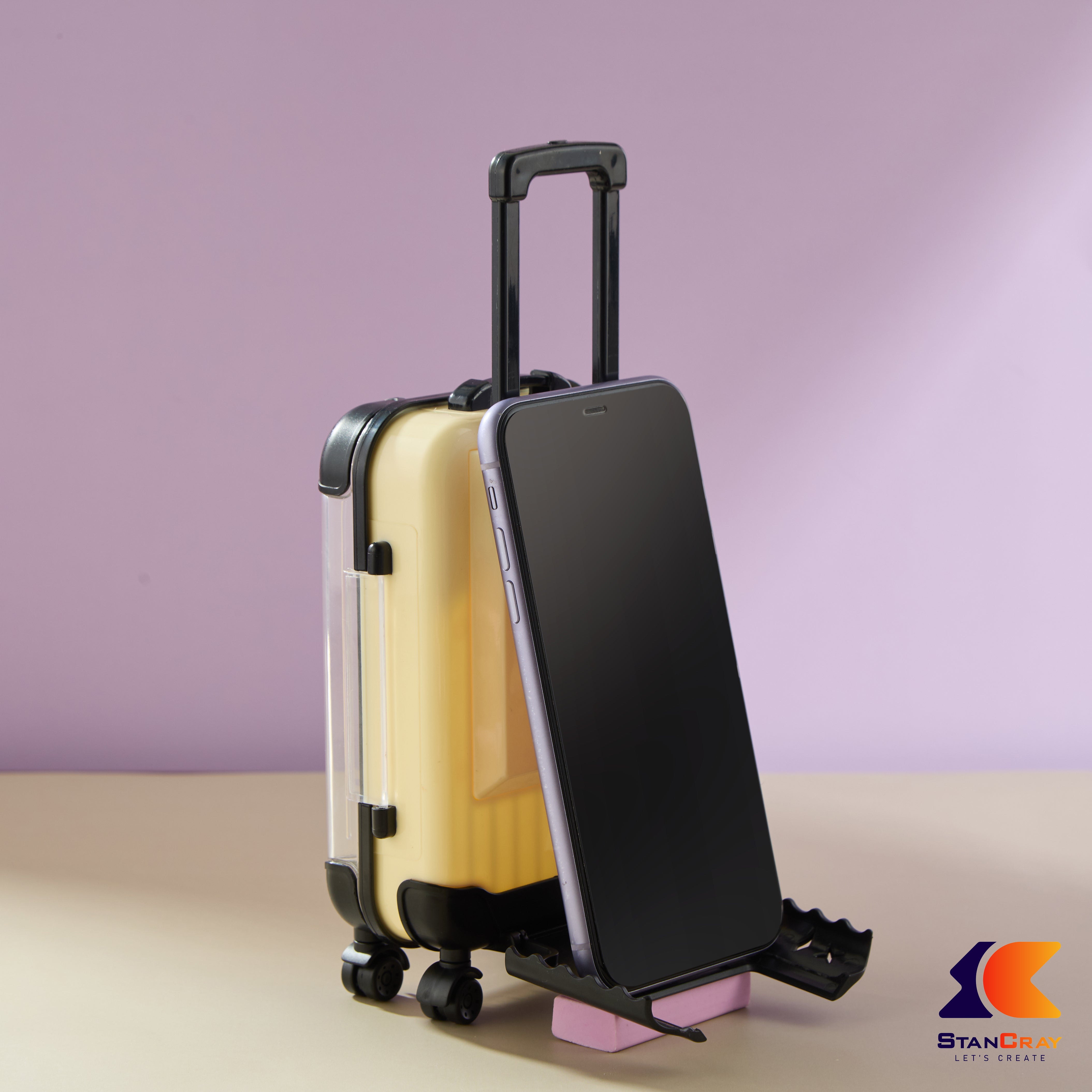 Suitcase Shaped Mobile Stand & Storage Box