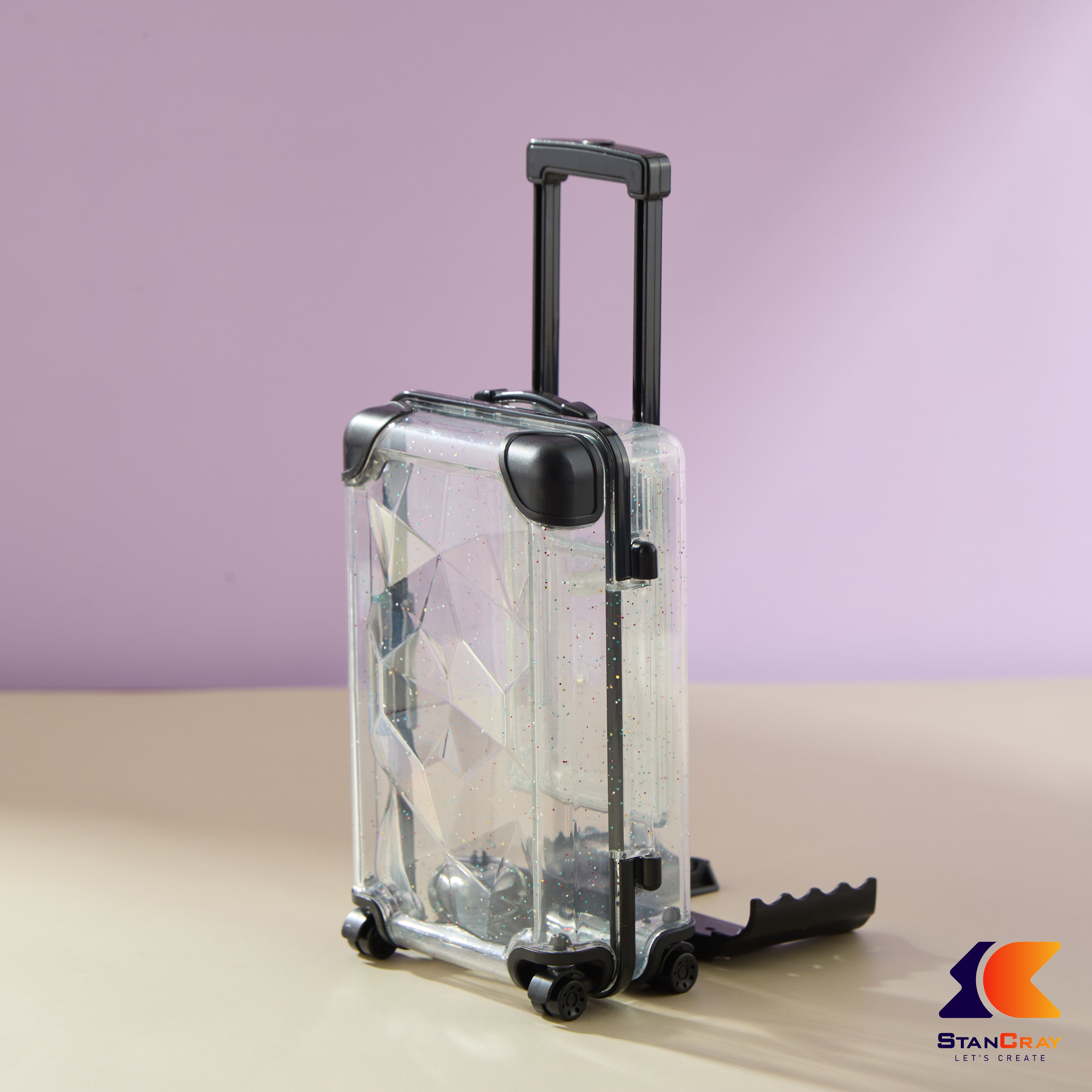 Suitcase Shaped Mobile Stand & Storage Box