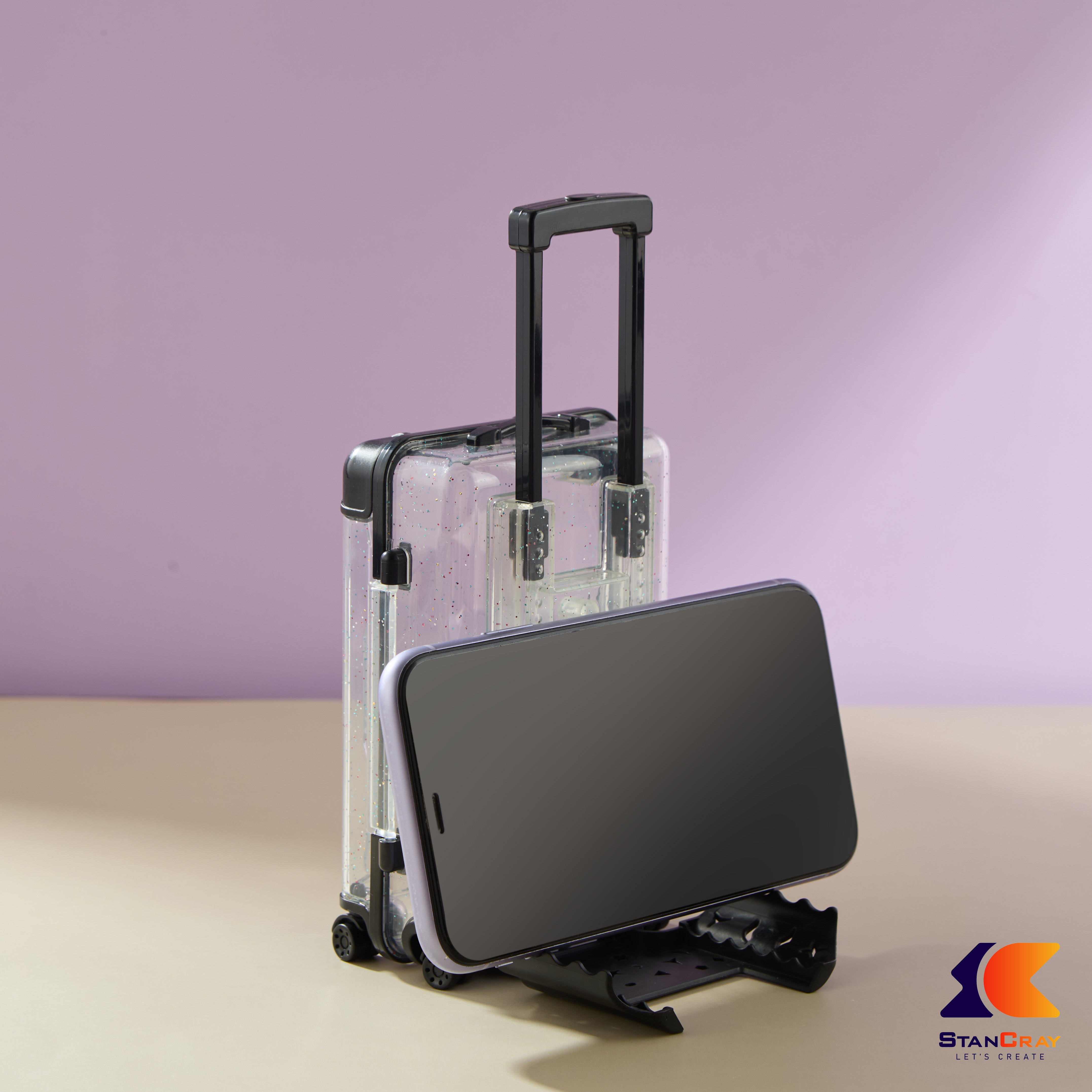 Suitcase Shaped Mobile Stand & Storage Box