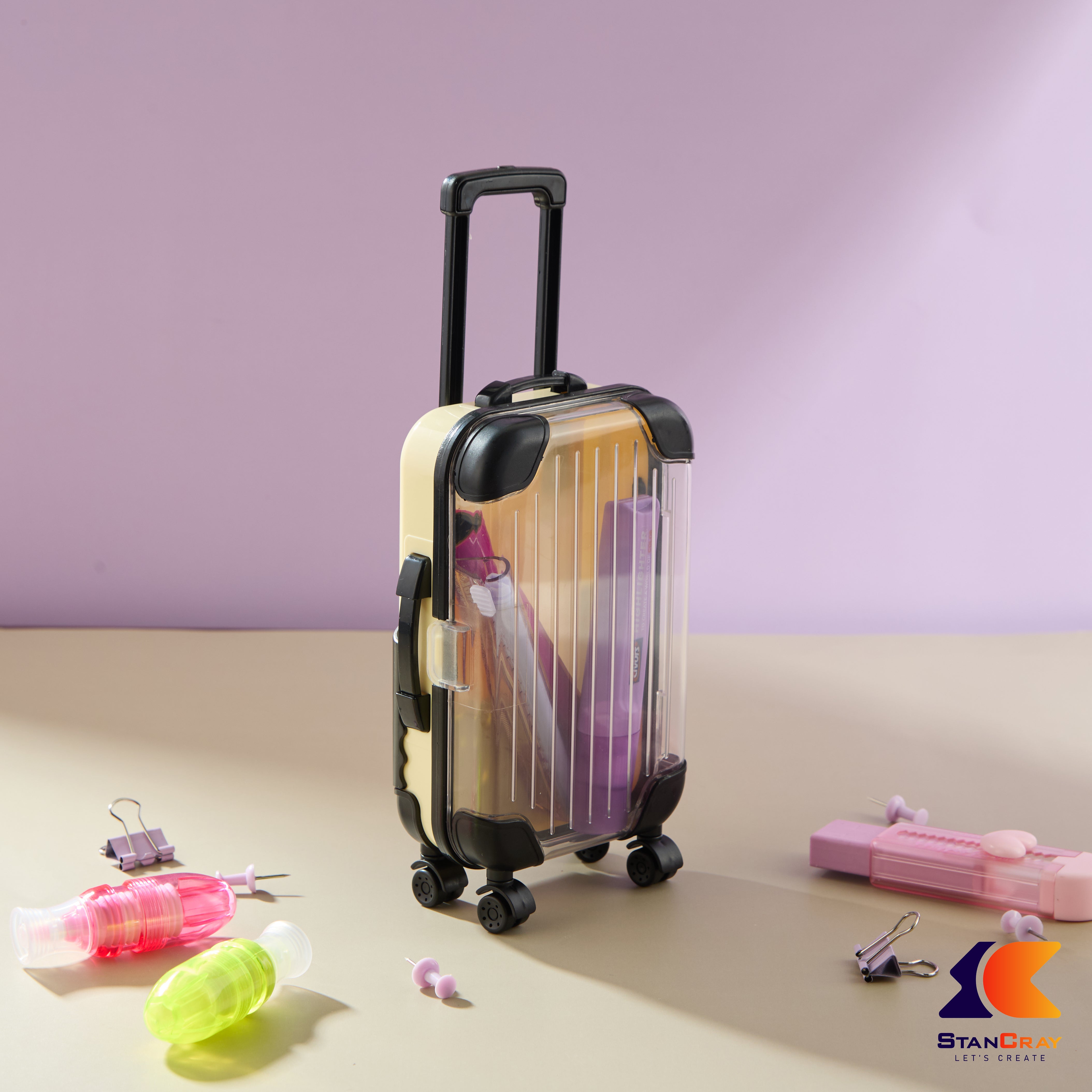 Suitcase Shaped Mobile Stand & Storage Box